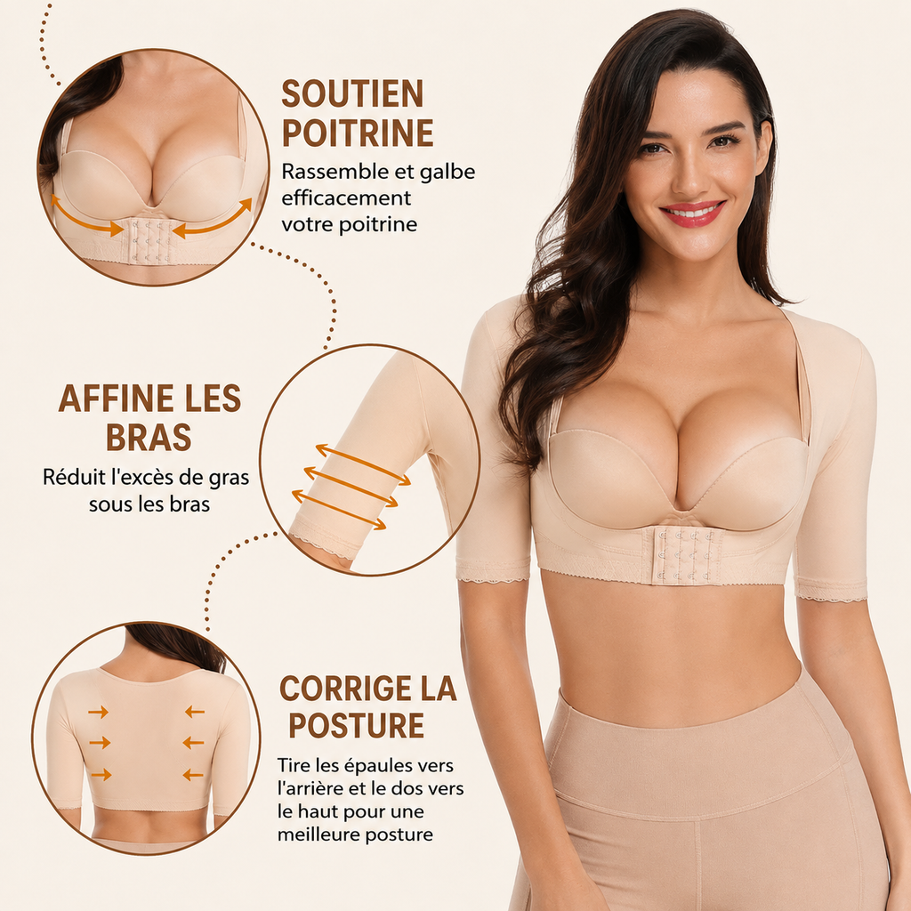 Top Sculptant Bras & Dos — Correcteur de Posture
